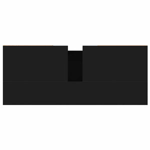 Mobile da Bagno Nero 80x33x60 cm in Legno Multistrato 831661