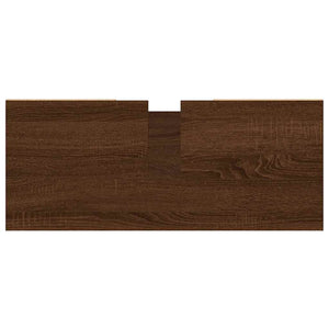 Armadietto Bagno Rovere Marrone 80x33x60cm in Legno Multistrato 831667