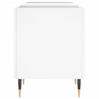 Mobile Porta Dischi Bianco 121x38x48 cm in Legno Multistrato 831668