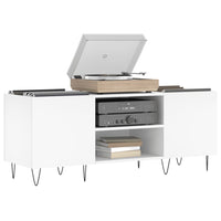 Mobile Porta Dischi Bianco 121x38x48 cm in Legno Multistrato 831676