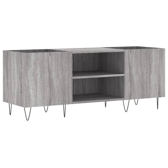 Mobile Porta Dischi Grigio Sonoma 121x38x48cm Legno Multistrato 831682