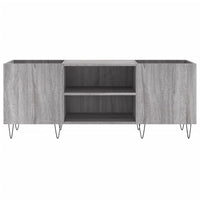Mobile Porta Dischi Grigio Sonoma 121x38x48cm Legno Multistrato 831682
