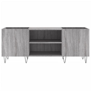 Mobile Porta Dischi Grigio Sonoma 121x38x48cm Legno Multistrato 831682