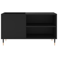 Mobile Porta Dischi Nero 85x38x48 cm in Legno Multistrato 831693