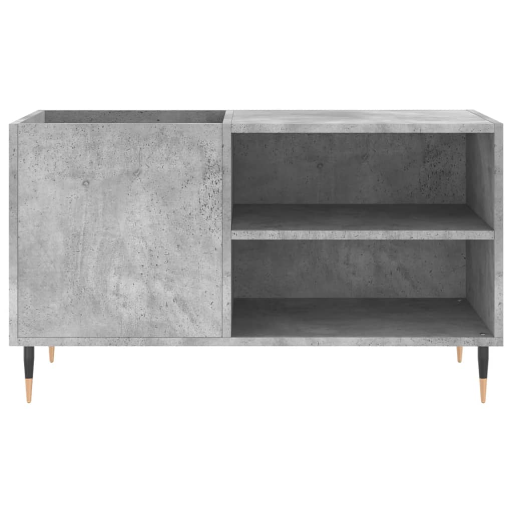 Mobile Porta Dischi Grigio Cemento 85x38x48cm Legno Multistrato 831696