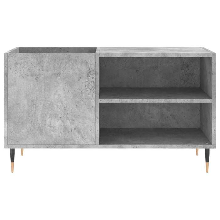 Mobile Porta Dischi Grigio Cemento 85x38x48cm Legno Multistrato 831696