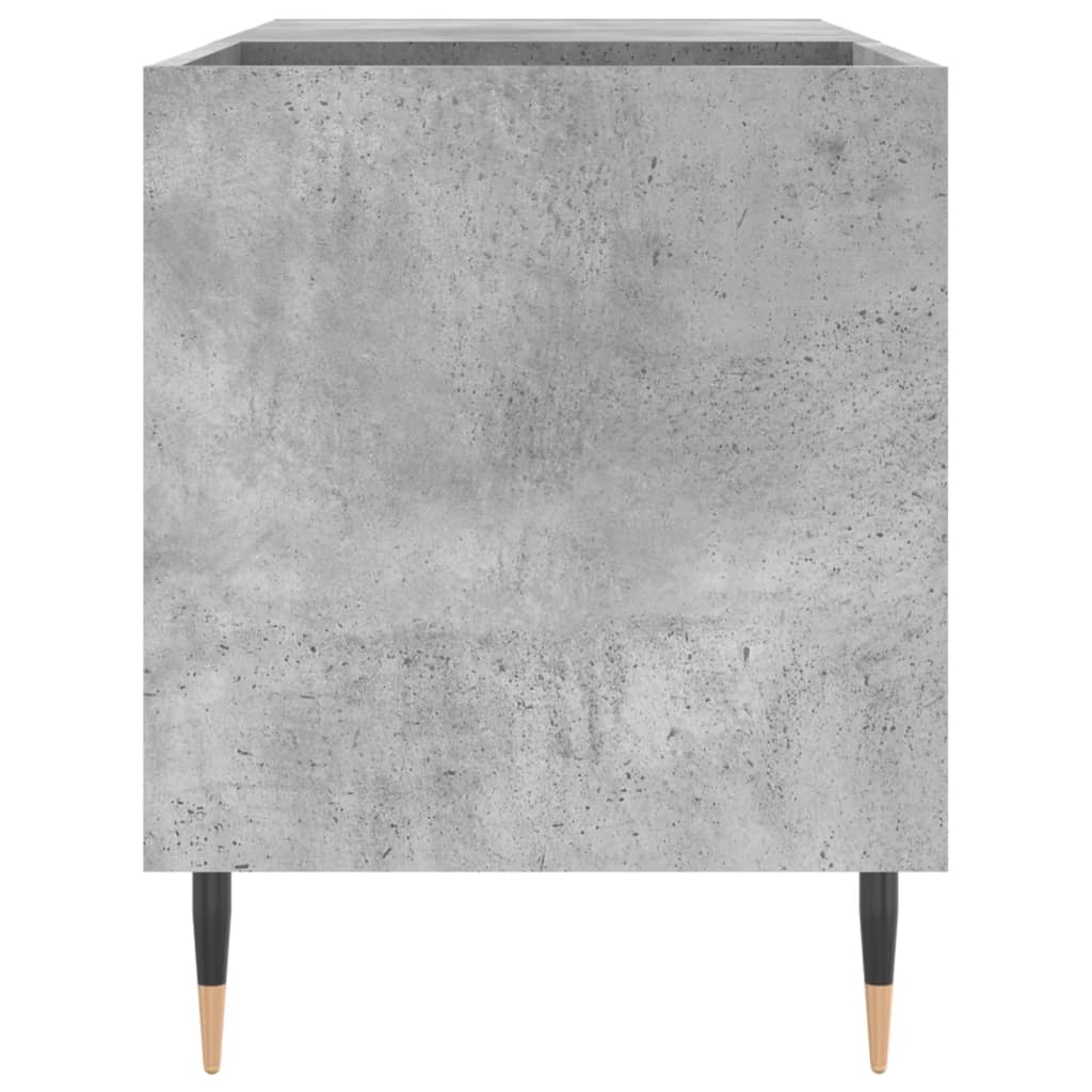 Mobile Porta Dischi Grigio Cemento 85x38x48cm Legno Multistrato 831696