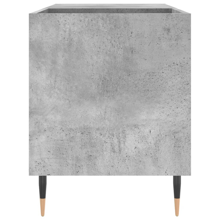 Mobile Porta Dischi Grigio Cemento 85x38x48cm Legno Multistrato 831696