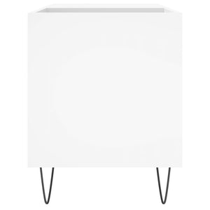 Mobile Porta Dischi Bianco 85x38x48 cm in Legno Multistrato