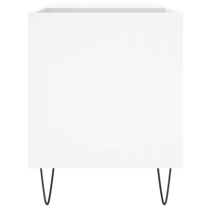 Mobile Porta Dischi Bianco 85x38x48 cm in Legno Multistrato