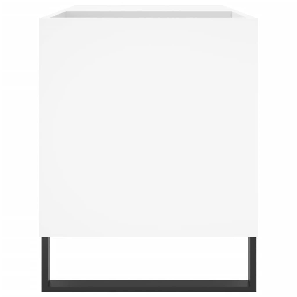 Mobile Porta Dischi Bianco 85x38x48 cm in Legno Multistrato