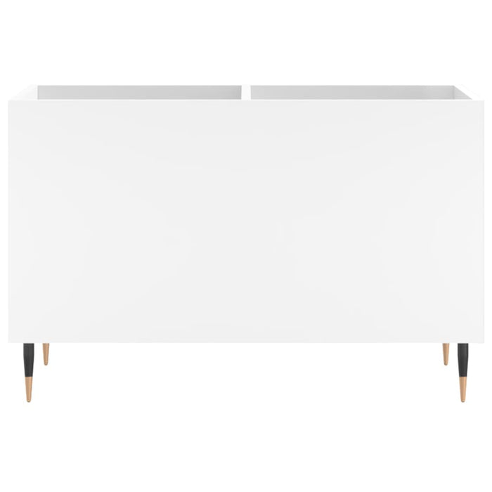 Mobile Porta Dischi Bianco 74,5x38x48 cm in Legno Multistrato