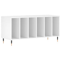 Mobile Porta Dischi Bianco 100x38x48 cm in Legno Multistrato 831740
