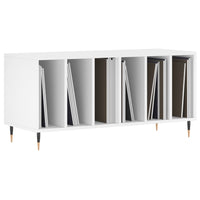 Mobile Porta Dischi Bianco 100x38x48 cm in Legno Multistrato 831740
