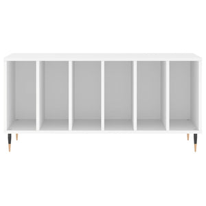 Mobile Porta Dischi Bianco 100x38x48 cm in Legno Multistrato 831740