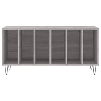 Mobile Porta Dischi Grigio Sonoma 100x38x48cm Legno Multistrato 831754