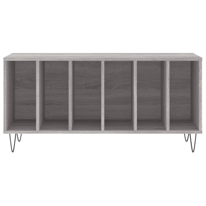 Mobile Porta Dischi Grigio Sonoma 100x38x48cm Legno Multistrato 831754