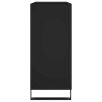 Mobile Porta Dischi Nero 84,5x38x89 cm in Legno Multistrato 831781