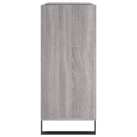 Mobile Porta Dischi Grigio Sonoma 84,5x38x89 Legno Multistrato 831786