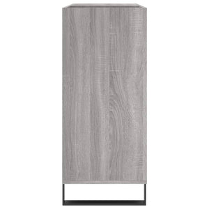 Mobile Porta Dischi Grigio Sonoma 84,5x38x89 Legno Multistrato 831786