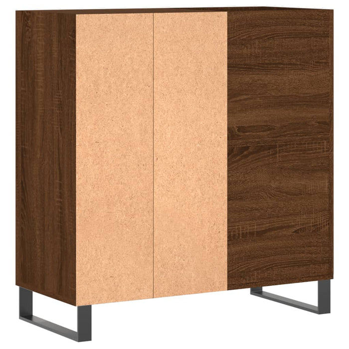Mobile Porta Dischi Rovere Marrone 84,5x38x89 Legno Multistrato 831787