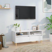 Mobile Porta TV-Mobile per TV-Credenza TV Bianco 100x34,5x44,5 cm in Legno Multistrato 535314