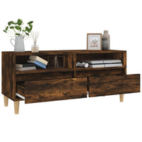 Mobile TV-Credenza per TV-Console TV Rovere Fumo 100x34,5x44,5 cm in Legno Multistrato 423008