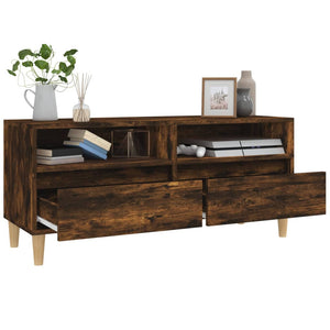 Mobile TV-Credenza per TV-Console TV Rovere Fumo 100x34,5x44,5 cm in Legno Multistrato 423008