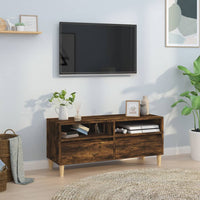 Mobile TV-Credenza per TV-Console TV Rovere Fumo 100x34,5x44,5 cm in Legno Multistrato 423008