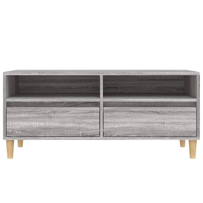 Mobile Porta TV Grigio Sonoma 100x34,5x44,5cm Legno Multistrato 831899