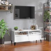 Mobile Porta TV-Mobile per TV-Credenza TV Bianco 100x34,5x44,5 cm in Legno Multistrato 924176