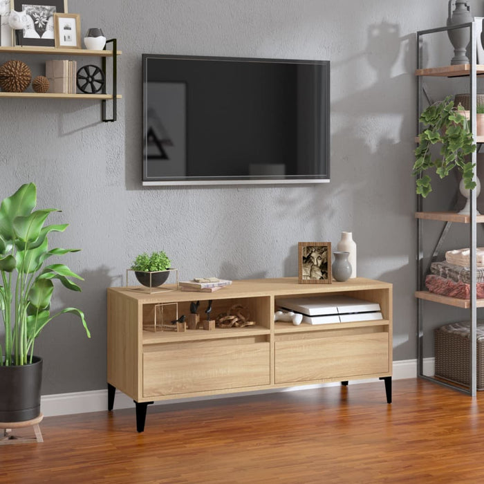Mobile TV Rovere Sonoma 100x34,5x44,5 cm in Legno Multistrato 831904
