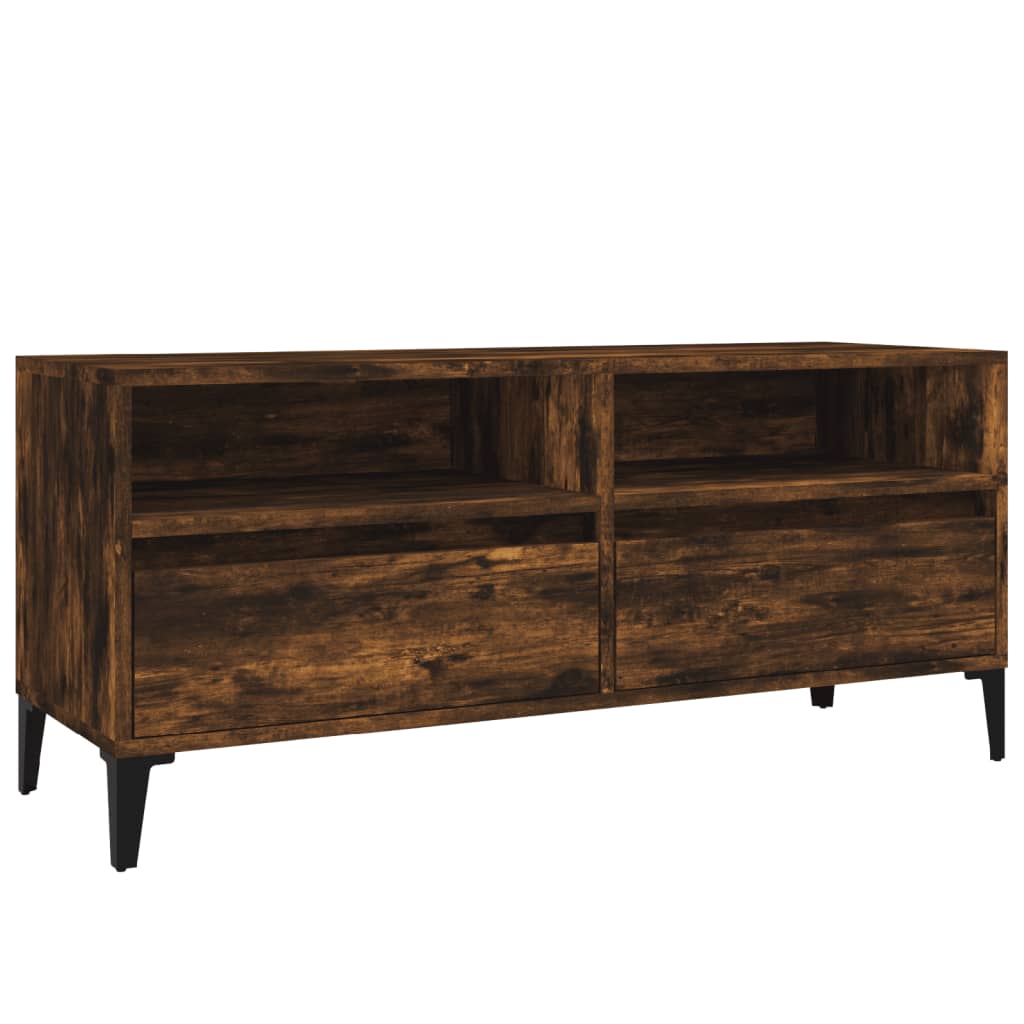 Mobile TV-Credenza per TV-Console TV Rovere Fumo 100x34,5x44,5 cm in Legno Multistrato 250980