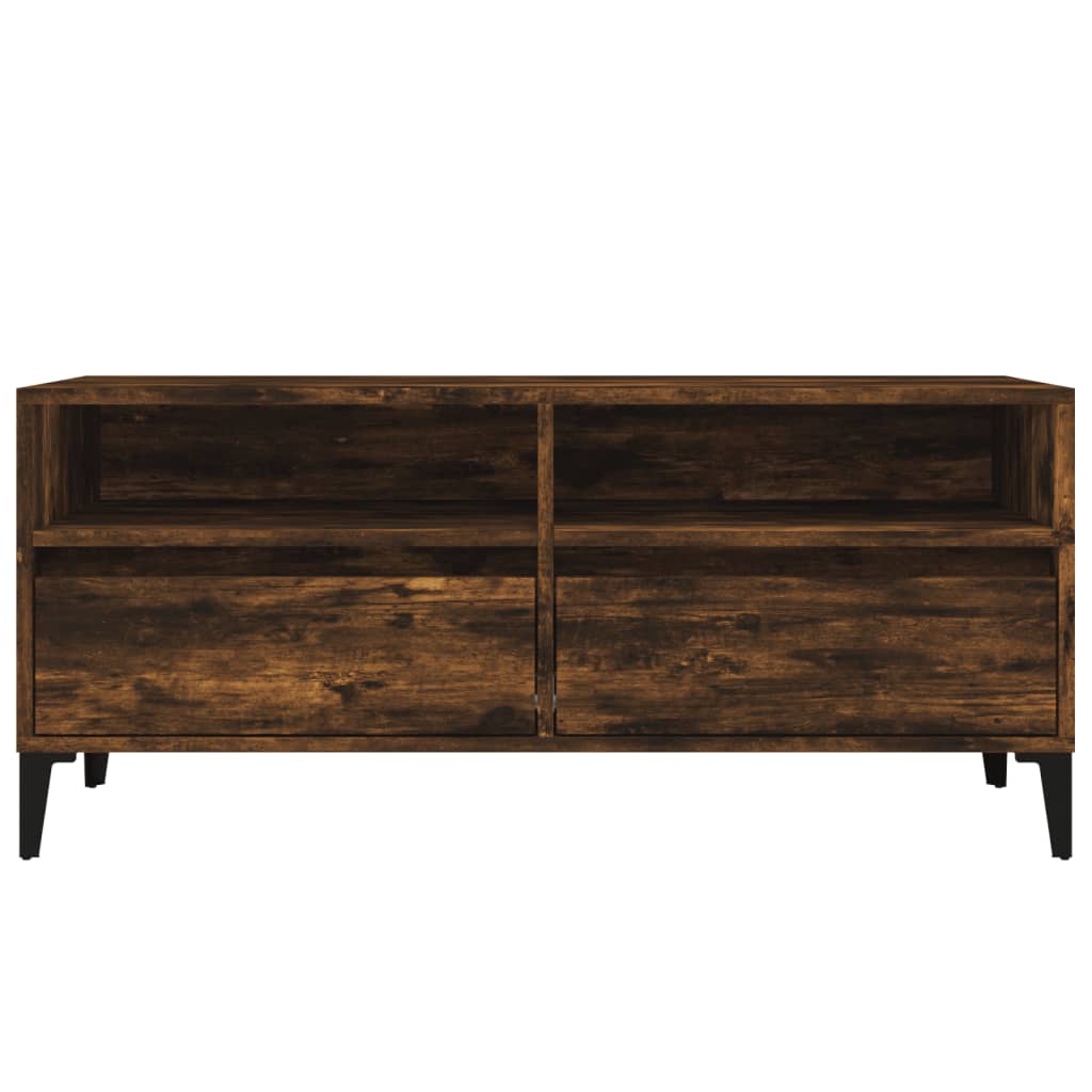 Mobile TV-Credenza per TV-Console TV Rovere Fumo 100x34,5x44,5 cm in Legno Multistrato 250980