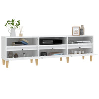 Mobile Porta TV Bianco 150x30x44,5 cm in Legno Multistrato 831909