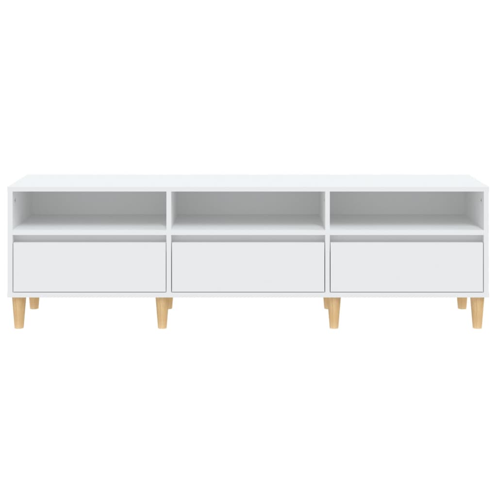 Mobile Porta TV-Mobile per TV-Credenza TV Bianco 150x30x44,5 cm in Legno Multistrato 434975
