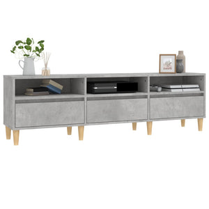 Mobile TV Grigio Cemento 150x30x44,5 cm Legno Multistrato 831913