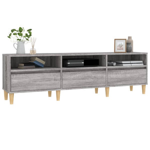 Mobile Porta TV Grigio Sonoma 150x30x44,5 cm Legno Multistrato 831915