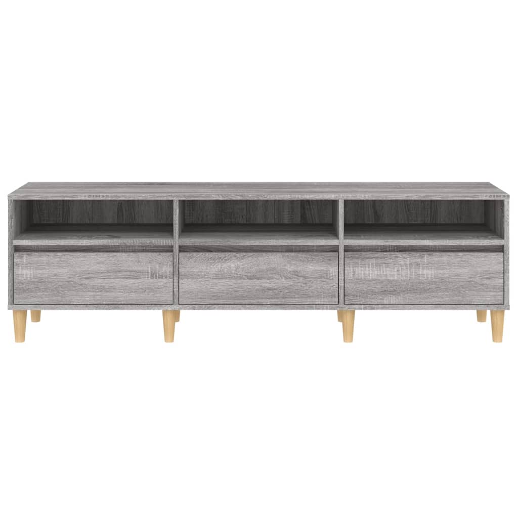 Mobile Porta TV Grigio Sonoma 150x30x44,5 cm Legno Multistrato 831915