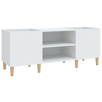 Mobile Porta Dischi Bianco 121x38x48 cm in Legno Multistratocod mxl 73208