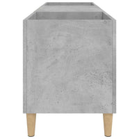 Mobile Porta Dischi Grigio Cemento 121x38x48 Legno Multistrato