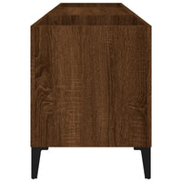 Mobile Porta Dischi Rovere Marrone 121x38x48 Legno Multistrato 831940