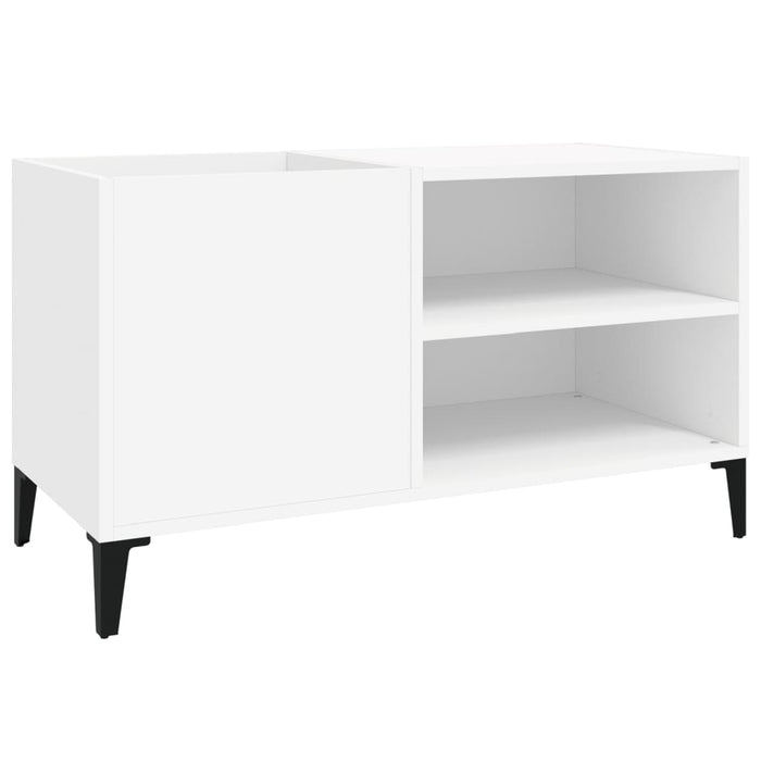 Mobile Porta Dischi Bianco 84,5x38x48 cm in Legno Multistrato 831949