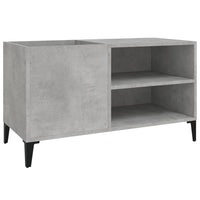 Mobile Porta Dischi Grigio Cemento 84,5x38x48 Legno Multistrato 831953
