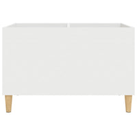 Mobile Porta Dischi Bianco 74,5x38x48 cm in Legno Multistrato