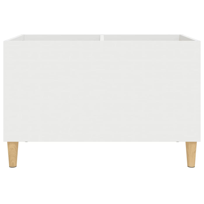 Mobile Porta Dischi Bianco 74,5x38x48 cm in Legno Multistrato