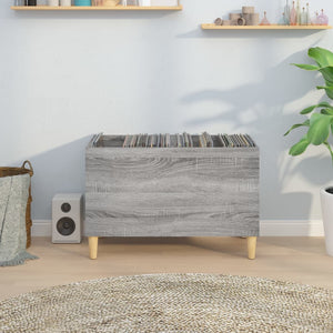 Mobile Porta Dischi Grigio Sonoma 74,5x38x48 Legno Multistratocod mxl 128144