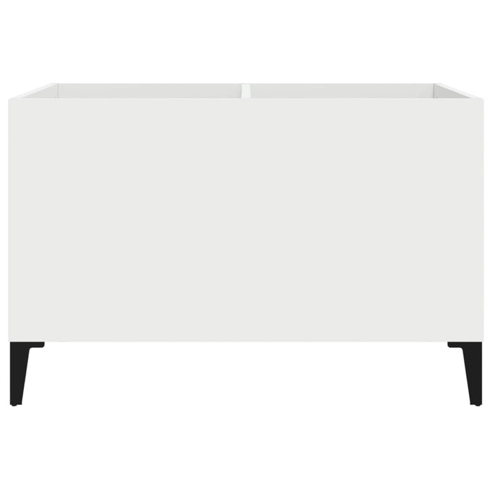 Mobile Porta Dischi Bianco 74,5x38x48 cm in Legno Multistrato 831965