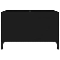 Mobile Porta Dischi Nero 74,5x38x48 cm in Legno Multistrato 831966