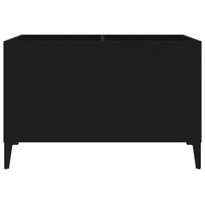 Mobile Porta Dischi Nero 74,5x38x48 cm in Legno Multistrato 831966